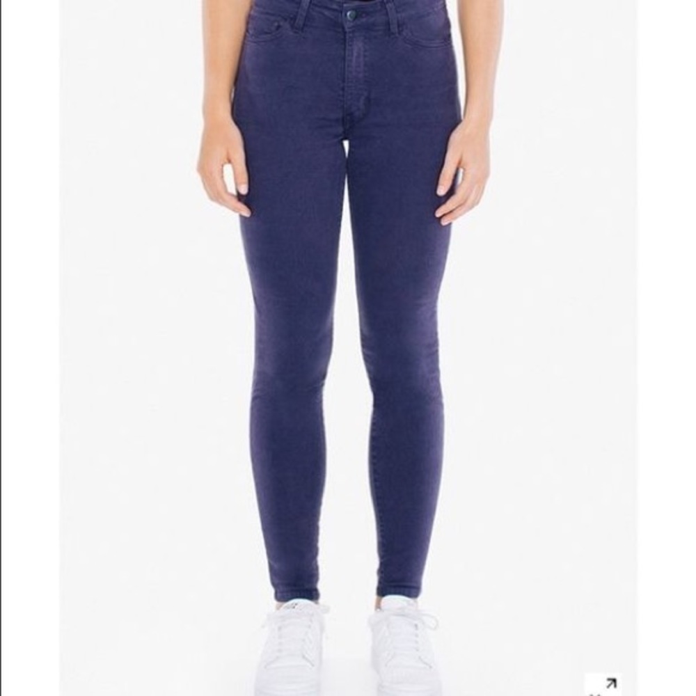 AA moody violet pencil jeans NWOT